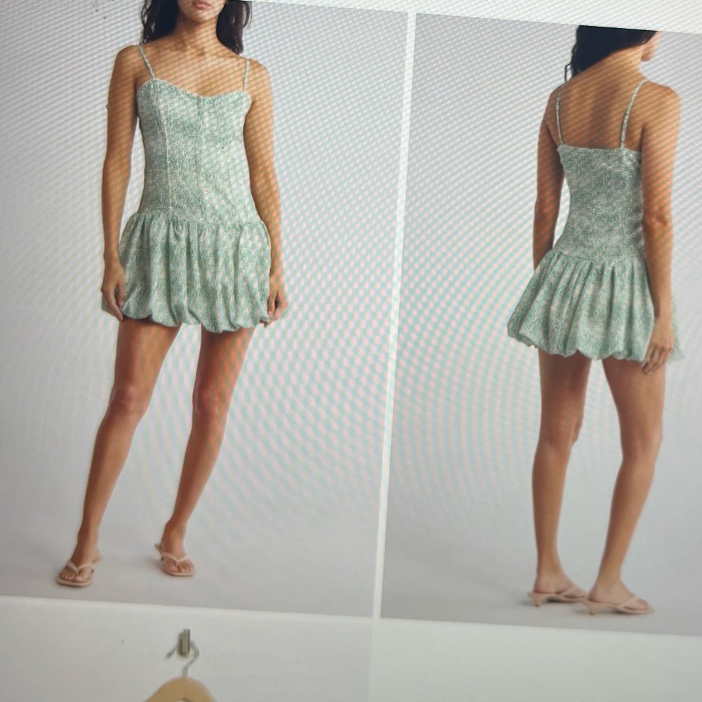 Lush Mint Green Mini Dress